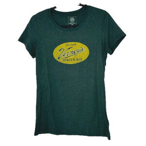 Vernors 2XL The Detroit Mercantile Co T-Shirt Womens Green Drink Ginger Ale Logo